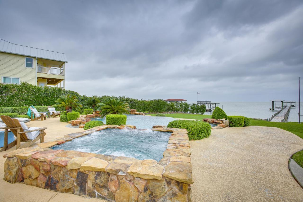 Stunning Galveston Bay Villa Infinity Pool And Dock San Leon Luaran gambar