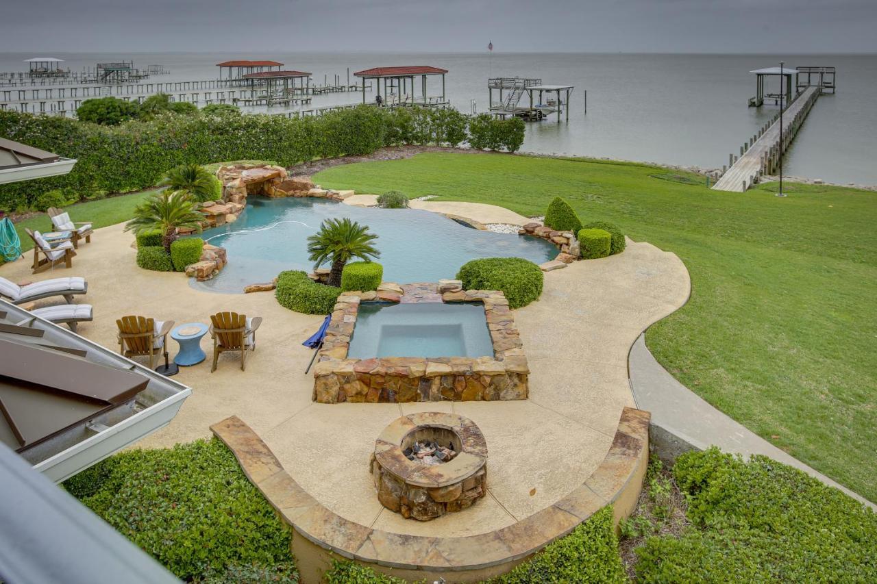 Stunning Galveston Bay Villa Infinity Pool And Dock San Leon Luaran gambar